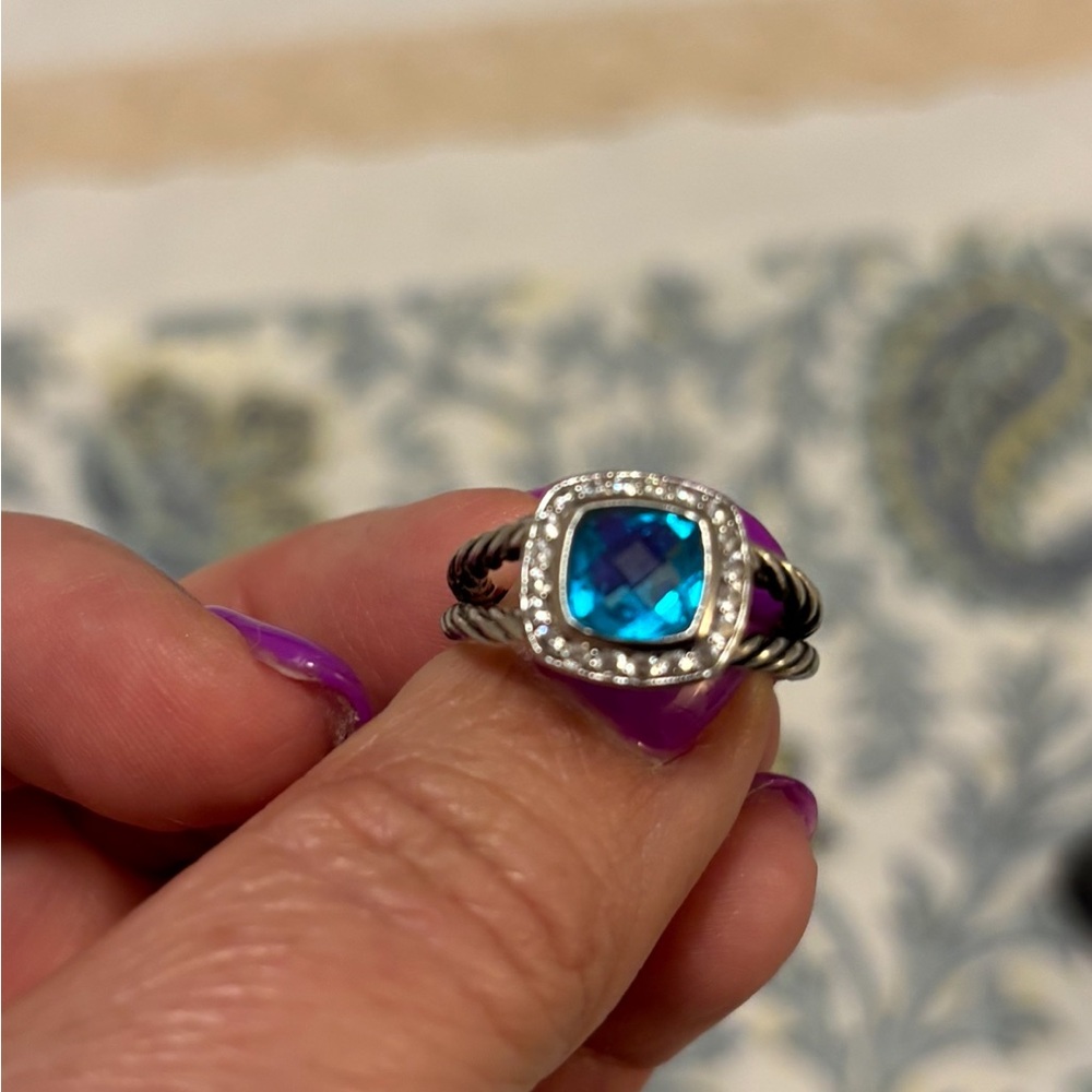 Ladies blue ring